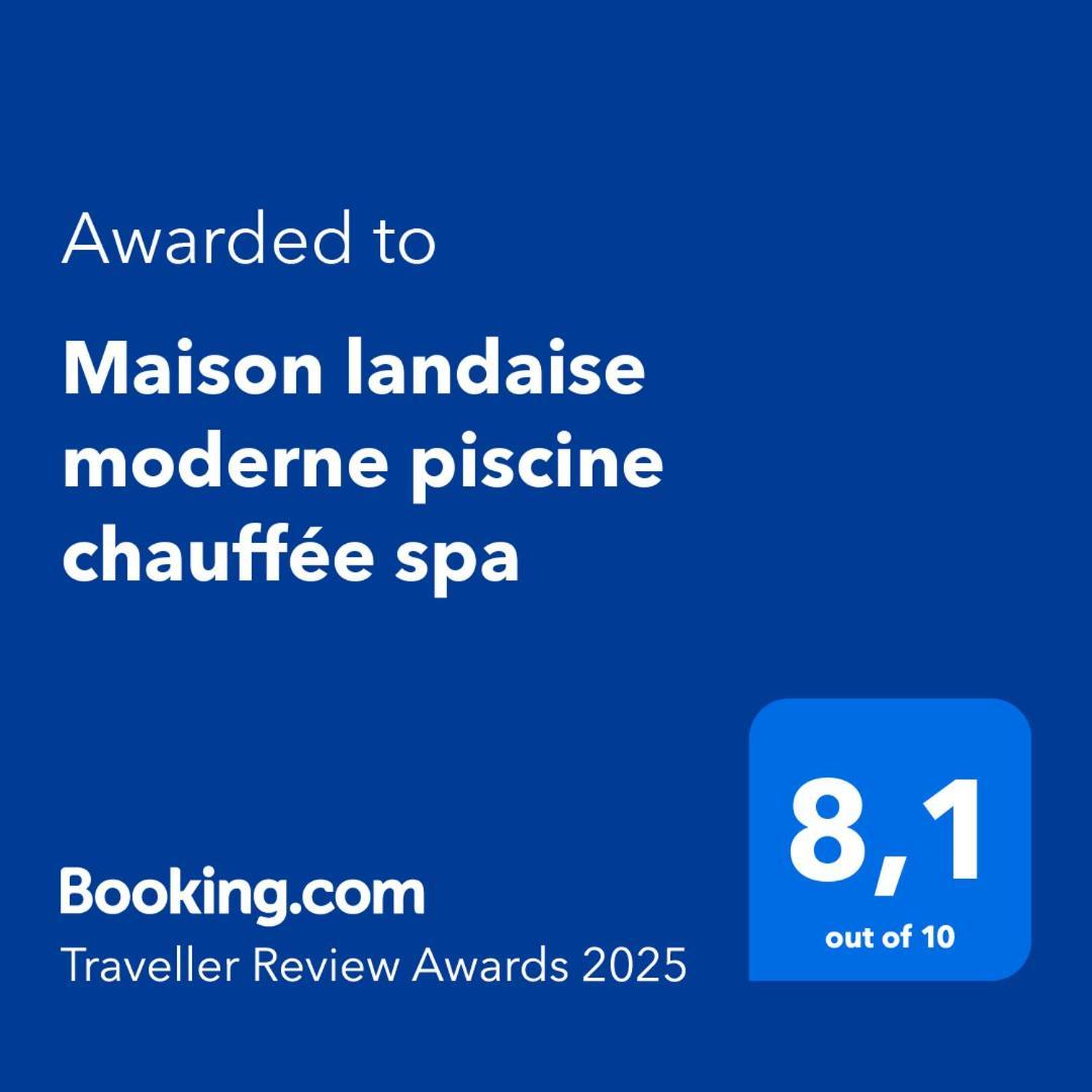 Maison Landaise Moderne Piscine Chauffee Spa Lit-et-Mixe Exteriör bild